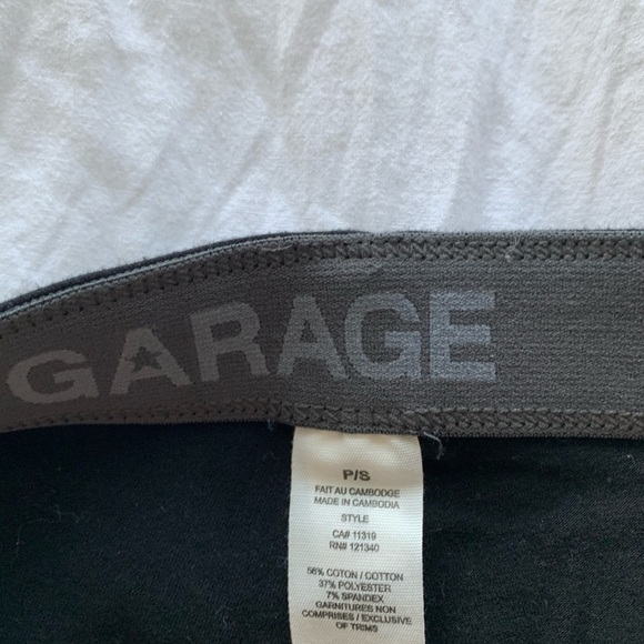 GARAGE BLACK BIKER SHORTS - Picture 2 of 2